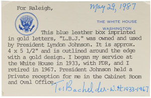 Lot #196 Lyndon B. Johnson