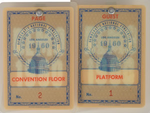 Lot #23 John F. Kennedy DNC Badges