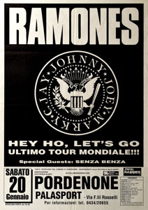 Lot #4225  Ramones Palace Port Italy Poster - Image 1
