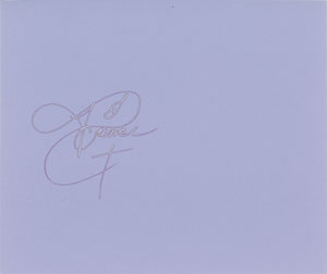 Lot #2469  Prince 1985 Signature - Image 1