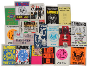 Lot #2410  Ramones Collection of Passes