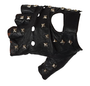Lot #2377 Joey Ramone Leather Glove and Bracelet