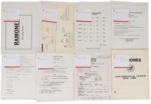 Lot #2412  Ramones Collection of Tour Documents - Image 2