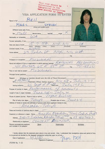 Lot #2422  Ramones Set of (5) Signed Visa Applications - Image 8