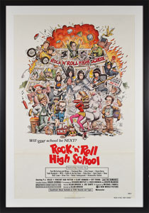 Lot #2391  Ramones ‘Rock ‘n’ Roll High School’ Movie Poster - Image 1