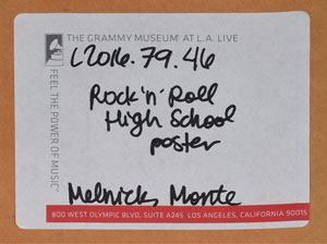Lot #2391  Ramones ‘Rock ‘n’ Roll High School’ Movie Poster - Image 2