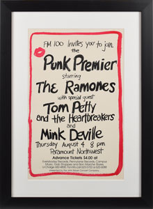Lot #2402  Ramones and Tom Petty Concert Poster - Image 1