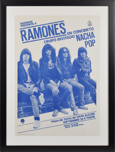 Lot #2397  Ramones and Nacha Pop Concert Poster
