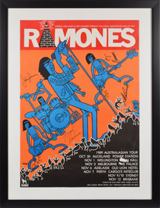 Lot #2403  Ramones Australian Signed Poster - Image 1