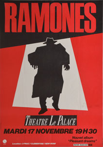 Lot #2420  Ramones Paris 'Pleasant Dreams' Poster