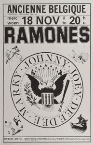 Lot #2404  Ramones Belgium Poster