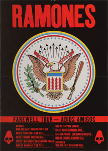 Lot #2384  Ramones 'Farewell Tour' Poster