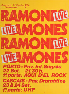 Lot #2421  Ramones Portugal Poster - Image 1