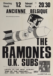 Lot #2405  Ramones Belgium Poster