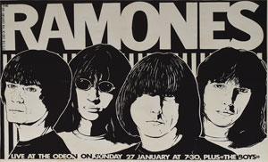 Lot #2383  Ramones 'End of the Century' 1980 Edinburgh Scotland Poster - Image 1