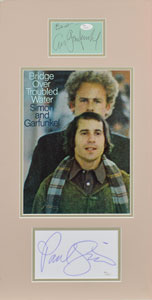 Lot #2238  Simon and Garfunkel Signature Display - Image 1