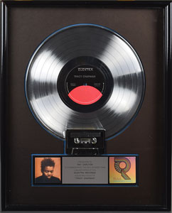 Lot #2432 Tracy Chapman Self-Titled Platinum Sales Award - Image 1