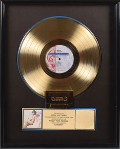 Lot #2475  Prince Lovesexy Gold Sales Award
