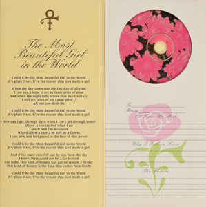 Lot #2460  Prince 'The Most Beautiful Girl in the World' CD Gift Pack - Image 2