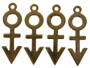 Lot #2480  Prince Set of (4) Symbol Charms Made For Him - Image 1
