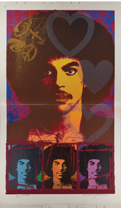 Lot #2458  Prince 'His Royal Badness' Screenprint Diptych. Art Made for Glam Slam Night Club. - Image 1