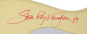 Lot #2456 Stevie Ray Vaughan Signed Guitar - Image 2
