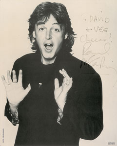 Lot #2064 Paul McCartney Signed Photograph