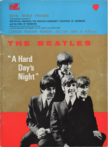 Lot #2023  Beatles 1964 A Hard Day's Night Premiere Program - Image 1