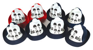 Lot #2035  Beatles Collection of Hats and