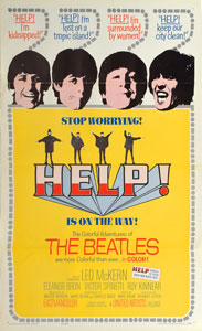 Lot #2029  Beatles 'Help' One-Sheet Poster