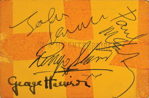Lot #2007  Beatles Signed 1963 Grosvenor Ballroom Ticket