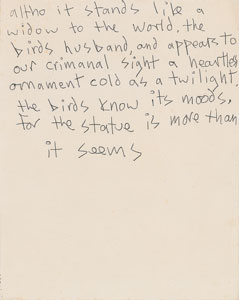 Lot #2309  T. Rex: Marc Bolan Handwritten Poem - Image 1