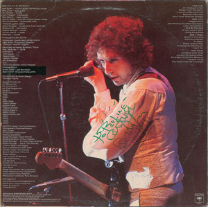 Lot #2092 Bob Dylan Signed Album