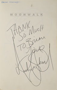 Lot #2182 Michael Jackson Signed Book