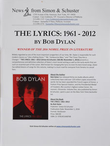 Lot #2093 Bob Dylan Signed Book - Image 4