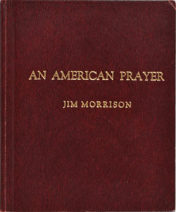 Lot #2131 Jim Morrison Signed American Prayer Book  - Image 2