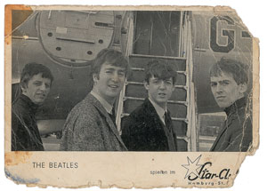 Lot #2003  Beatles Signed 1962 Star Club Promo Card - Image 2