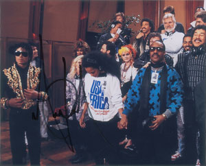Lot #2185 Michael Jackson Signed Photograph