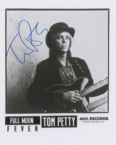 Lot #2445 Tom Petty Signed Photograph - Image 1