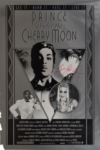 Lot #2481  Prince Signed Cherry Moon Poster - Image 1