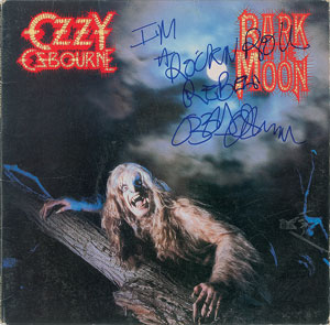 Lot #2442 Ozzy Osbourne Signed Album - Image 1