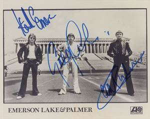Lot #2272  Emerson, Lake, and Palmer Signed Photograph - Image 1