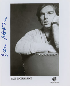 Lot #2232 Van Morrison Signed Photograph