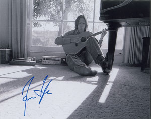 Lot #2311 James Taylor Signed Photograph - Image 1