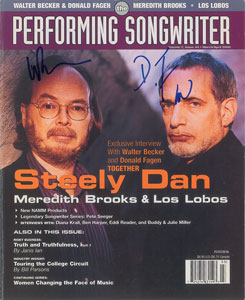 Lot #2308  Steely Dan Signed Magazine Cover