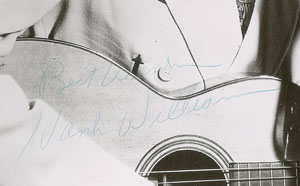 Lot #2192 Hank Williams Signed Photograph - Image 2