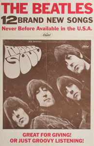 Lot #2018  Beatles 'Rubber Soul' Poster - Image 1