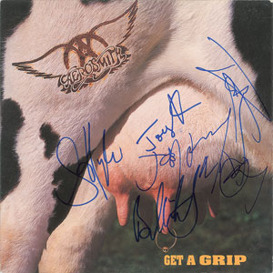 Lot #2252  Aerosmith Signed Album Flat - Image 1