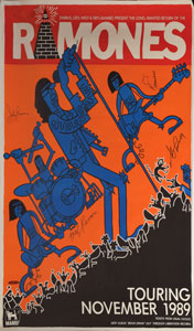 Lot #2395  Ramones 1989 Australia/New Zealand Oversized Poster - Image 1
