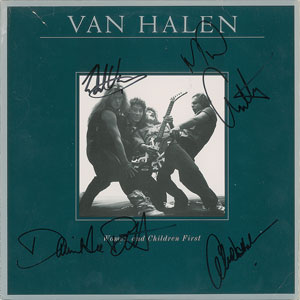 Lot #2315  Van Halen Signed Album